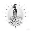 Peacock tattoo design idea