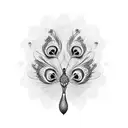 Peacock tattoo design idea