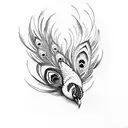 Peacock tattoo design idea