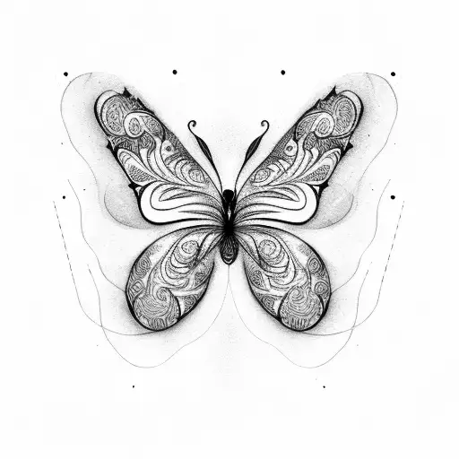 butterfly, semi colon tattoo design idea