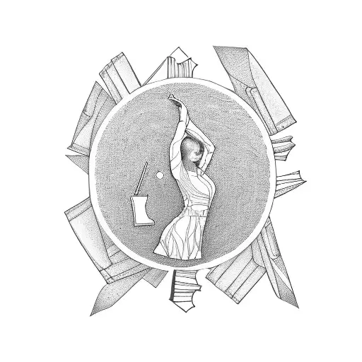 books and taylor swift and music and travel world and dance  tattoo design idea