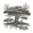 family tree  G M N E tattoo design idea