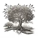family tree  G M N E tattoo design idea