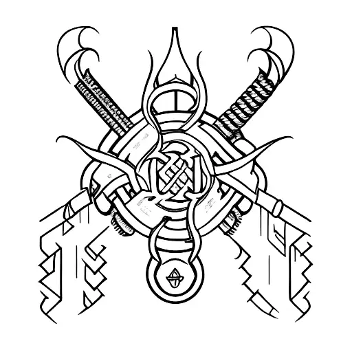 Nordic fenris tattoo design idea