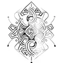 tribal Nordic  tattoo design idea