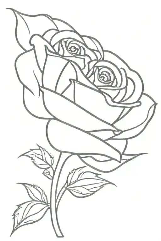 stylized rose with the words “set fire to the rain” instead of the stem tattoo design idea