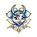 Disney tinkerbell simba tattoo design idea