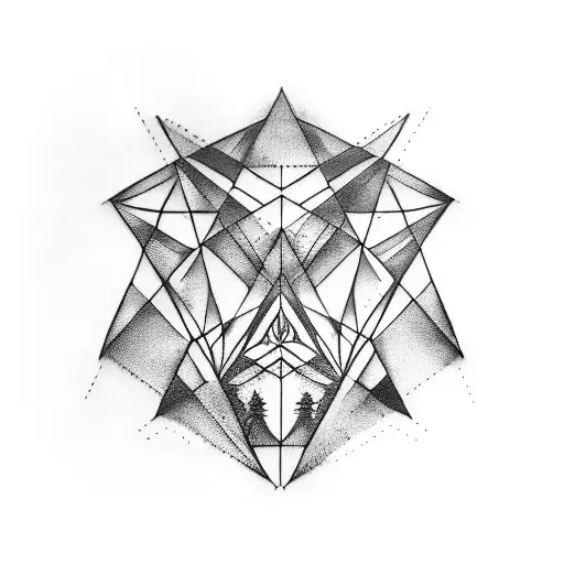 Linkin Park logo geometric shapes tattoo design idea