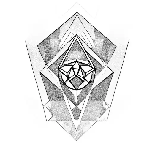 Linkin Park logo geometric shapes tattoo design idea