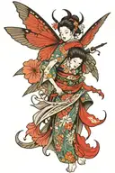 fairy tattoo design idea