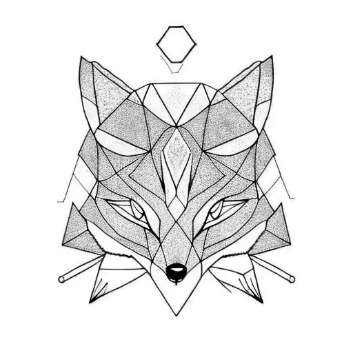 cute Fox  tattoo design idea