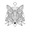 cute Fox  tattoo design idea