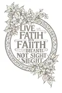  live by faith not by sight&nbsp; tattoo design idea