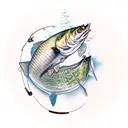 fishing and hunting tattoo design idea