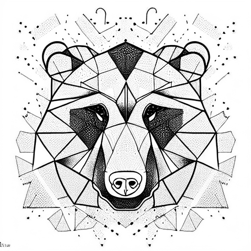 Bear tattoo design idea