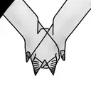 devils handshake tattoo design idea