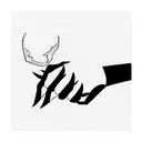 devils handshake tattoo design idea