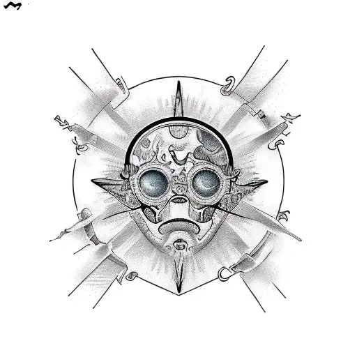  Vitruvian Man tattoo design idea