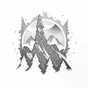 snowboard In Colorado  tattoo design idea