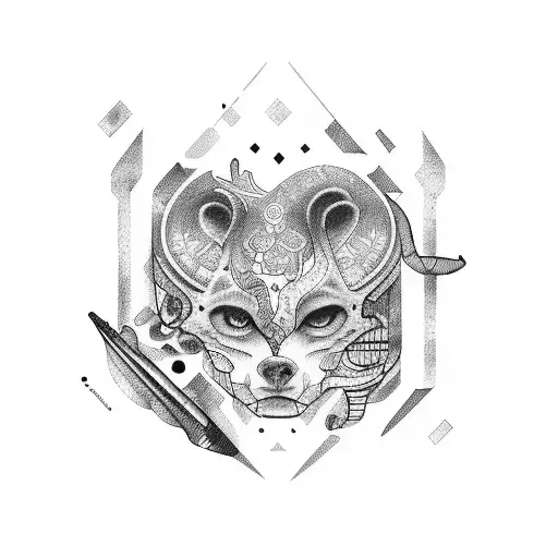 combine Italian and Puerto Rican culture tattoo design idea