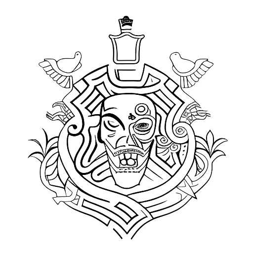 combine Italian and Puerto Rican culture tattoo design idea