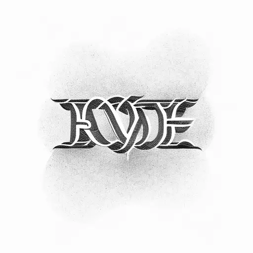 Michelle fancy letters small tattoo design idea