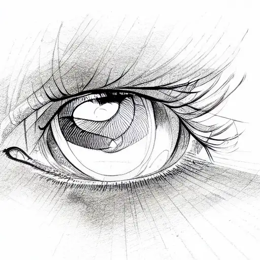 eye in triangle tattoo design idea