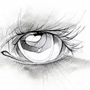 eye in triangle tattoo design idea