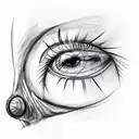 eye in triangle tattoo design idea