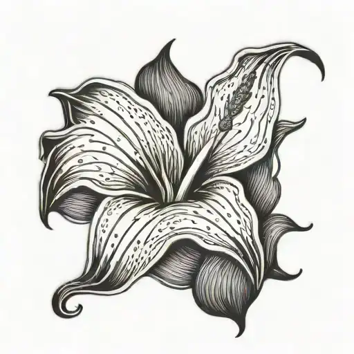 Soy muy hermosa with a calla lily flower tattoo design idea