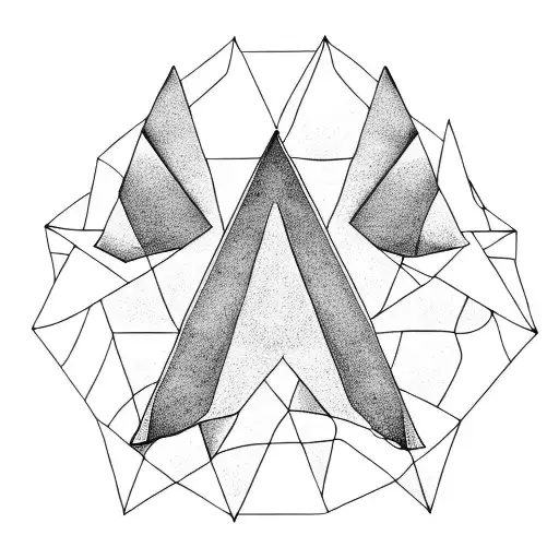 Triangle family  tattoo design idea