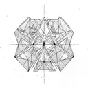 Triangle family  tattoo design idea