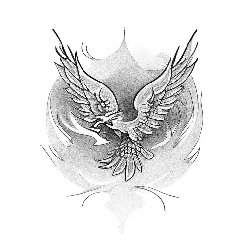 Phoenix to cover cross tattoo tattoo design idea