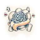 conchas com mar tattoo design idea