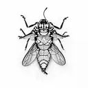 fireflies and cicadas tattoo design idea