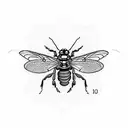 fireflies and cicadas tattoo design idea