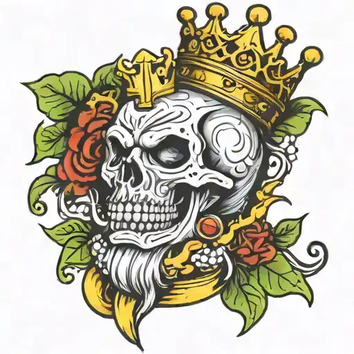 heavy is the crown tattoo design idea