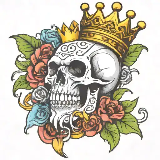 heavy is the crown tattoo design idea