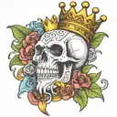 heavy is the crown tattoo design idea