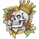 heavy is the crown tattoo design idea