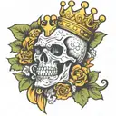 heavy is the crown tattoo design idea