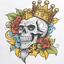 heavy is the crown tattoo design idea