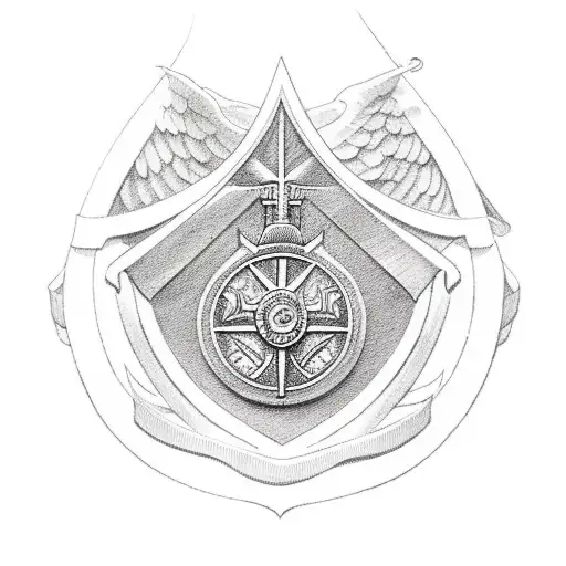 saint Benedict's seal tattoo design idea