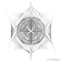 archangel gabriel sigil tattoo design idea