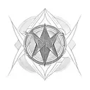 archangel gabriel sigil tattoo design idea
