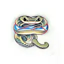 Snake, blood, sword, note, Cross  tattoo design idea