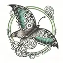 adapt and overcome dyslexia symbol within tattoo design idea