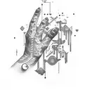 the creation hands tattoo design idea