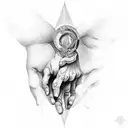 the creation hands Michelangelo  tattoo design idea