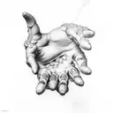 the creation hands Michelangelo  tattoo design idea